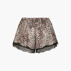Satin Shorts mit Spitze - 6