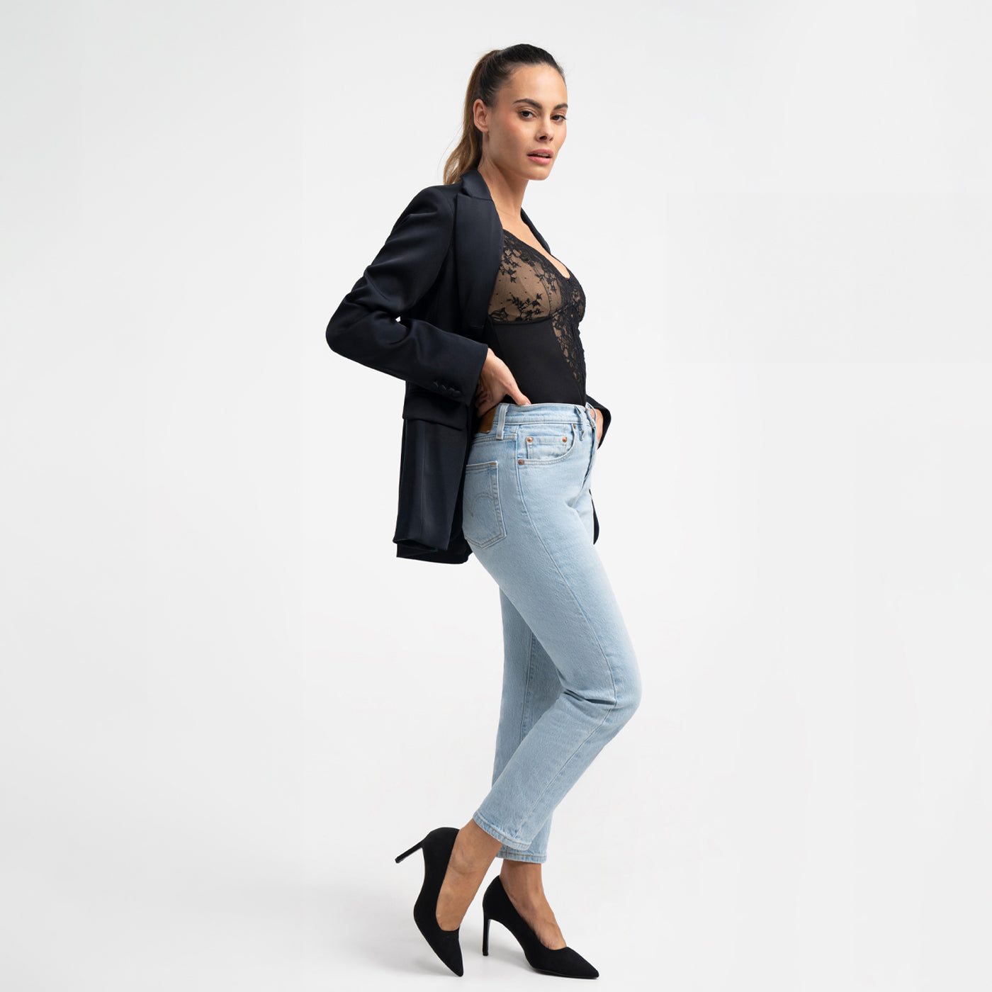 Spitzen Shapewear Bodysuit mit Slip - 6