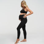 Nahtlose Umstandsleggings mit hohem Bund - 4