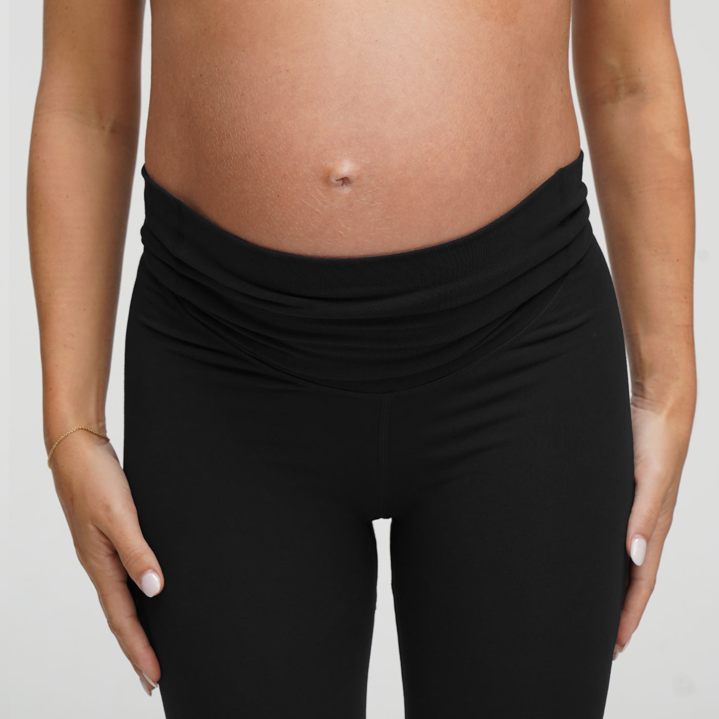 Nahtlose Umstandsleggings mit hohem Bund - 7