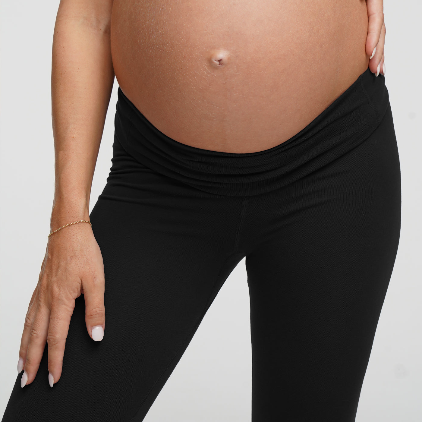 Nahtlose Umstandsleggings mit hohem Bund - 8
