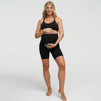 Nahtlose Umstandsshorts mit hohem Bund - 2