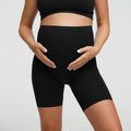Nahtlose Umstandsshorts mit hohem Bund - 3