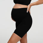 Nahtlose Umstandsshorts mit hohem Bund - 6
